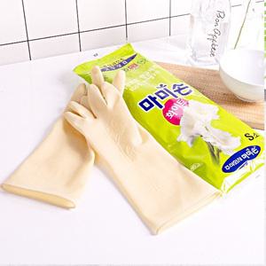 마미손 고무장갑 화이트 소(S) 양손, 왼손, 오른손 10개