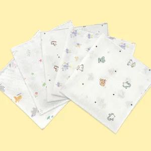 * 베이비붐 무형광 손수건 5매 순면 가제 엠보 오가닉 밤부 뱀부 영유아 신생아