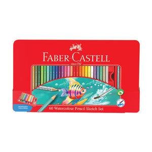 파버카스텔 색연필 수채 60색 (틴케이스 115964)