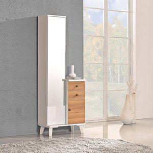 [플레인홈]페루토 전신거울 서랍 화장대