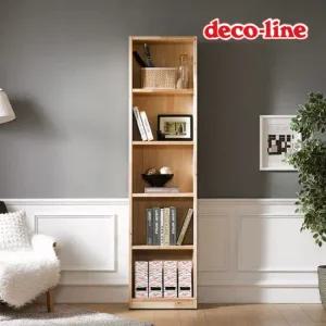 데코라인 코넬 에코 24T 원목 책장 5단 50cm DDR027C (착불)