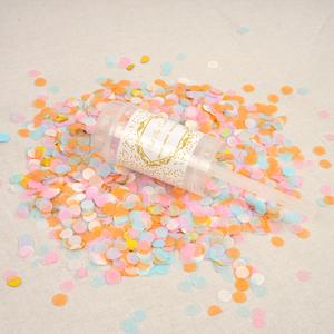 플라워샤워 축포 (오렌지믹스) 컨페티 꽃가루 파티 용품 축하