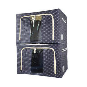 리빙박스 옷 잡화 다용도 대형 정리함 66L 2개