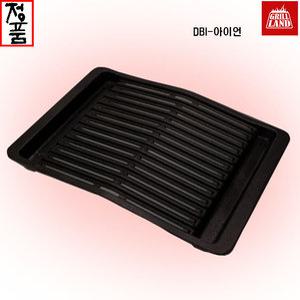 디바디바 DBI-아이언 주물석쇠 삼겹살 고기 바베큐 숯불 직화구이 불판 캠핑 야외용 그릴