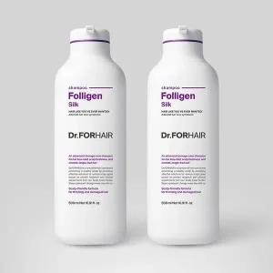 [닥터포헤어] 손상모케어 탈모증상완화 폴리젠 실크 샴푸 500mlx2