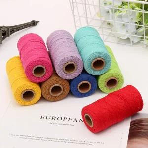 색실 2mm 마크라메 매듭공예 실 면 스트링아트 재료 컬러 펠트실