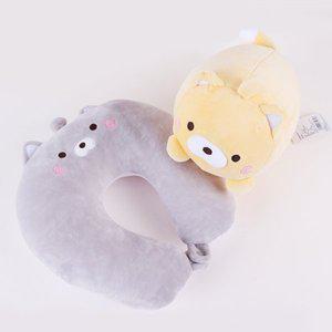 [갓샵]변신 고양이 목베개 목쿠션 인형 2color [기내용 여행용 휴대용 캐릭터 귀여운 의자 사무실 비행...
