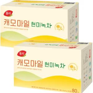 동서 캐모마일 현미녹차 80T X 2개 허브차 티백