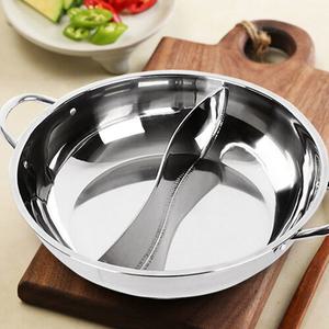 대용량반반냄비 30cm 나눔전골 훠궈 샤브샤브 마라탕 밀푀유나베 라면 이유식 대용량 반반냄비