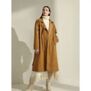 [하프클럽/르오트]헤리티지 멜톤 울 블렌디드 패딩코트