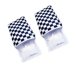 얼음찜질팩 2세트/휴대용 15x20 /해열팩 아이스팩/냉감 효과/면주머니/파우치