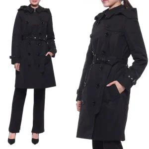 [버버리] 여성 켄싱턴 태피터 트렌치코트 8033520 BLACK 22F