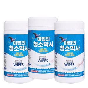 마법의 청소박사 200매 3통 크리너 세정티슈
