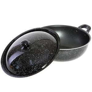 은항균 돌코팅 튀김솥(42cm) 마블코팅 튀김팬 양수 전골 볶음 궁중 냄비