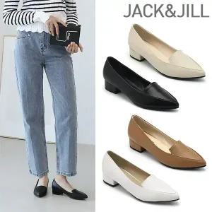 잭앤질 뾰족코 3cm 통굽펌프스(JC2650)