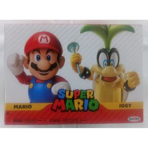 슈퍼마리오 4인치 마리오와 이기 게임캐릭터 피규어세트