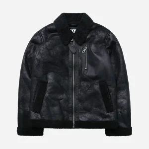 [DKNY] 남성 시어링 무스탕 가죽 자켓