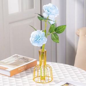 와이어 철제 꽃병 호롱불 북유럽풍 유리 화병 소품