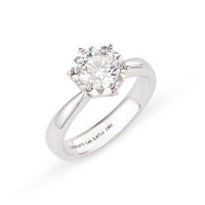 [도로시] 18k 일루전 랩그로운 다이아몬드 6프롱 반지_1캐럿