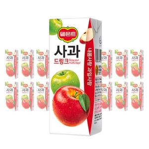 롯데 델몬트 사과 드링크 190ml 48팩