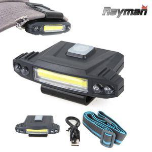 G026A 캡라이트 낚시 등산 랜턴 모자 후레쉬 COB LED 충전식