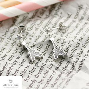 실버925귀걸이/에펠탑모양귀걸이/여자친구/생일선물/크리스마스선물:에펠타워E