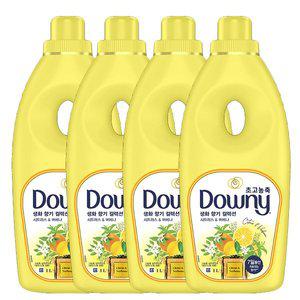 [다우니] 생화 향기 컬렉션 시트러스 앤 버베나 1L x 4개