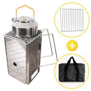 카나모 그릴 차콜스타터 접이식 그릴 스텐 캠핑 화로대 숯불 착화기 점화