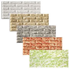 리얼3D 폼블럭100X20M(연결)  단열인테리어폼블럭 벽돌벽지