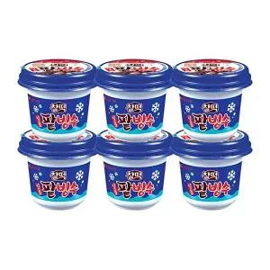 [롯데웰푸드]찰떡 일품 팥빙수 아이스크림 240ml X6개
