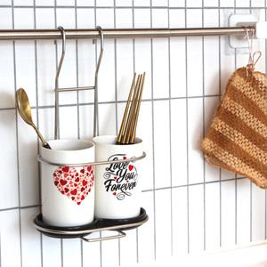 걸이형 도자기수저통 (러블리세트)