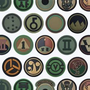 실리콘 사단마크 계급장 태극기 PVC 패치 모음 - 군인 사단 부대마크 고무태극기 군인가방 벨크로 와펜