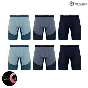 [엠알주니어]주니어 슈퍼 메쉬 에어로쿨 롱드로즈팬티 학생속옷 6종세트