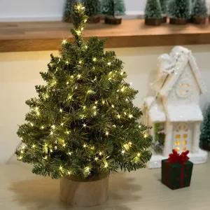 크리스마스트리 미니트리 나무 무장식 고급 풍성한 몬타나트리 45cm 소형 테이블 탁상용 전나무 PVC 데코