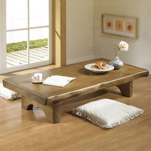 [마루엔개비] 자연소나무 통판좌식테이블/소나무원목100%사용/천연자연도장