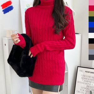 [제이스코] 여성 목폴라 니트 국내제작 여자 꽈배기 가을겨울 기본 시보리 니트티 CHE1003W 11컬러