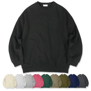 겨울철 두껍고 탄탄한 헤비 쭈리 오버핏 맨투맨 L~3XL(120) 빅사이즈 남자 남성 남녀 공용