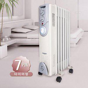 [신세계몰]가정용 화장실 동파방지 전기 타이머 오일 라디에이터 7핀 난로 히터 난방기  KRR-T567