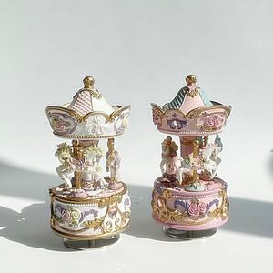 크리스마스 회전목마 오르골 선물 소품 장식 스노우볼 워터볼