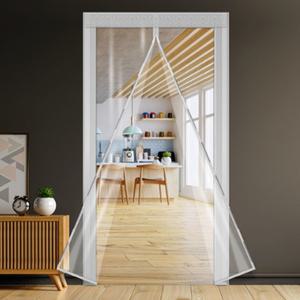 방풍 커튼 투명 EVA 벨크로 자석 소형-대형 비닐 방한 베란다 단열 현관문 난방 보온