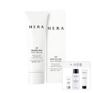 헤라 UV프로텍터 멀티디펜스 SPF50+PA4+, 50ML, 1개 + 증정 ( 리프레싱 클렌징 폼 50G,1개+딥 클렌징 오일, 50ml, 1개 + 익스트림포스 레포츠 SPF50, 15ml, 1개)