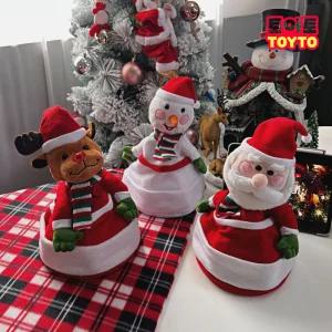 크리스마스 춤추는 모자 3종 산타 눈사람 루돌프 움직이는 댄싱인형 모자