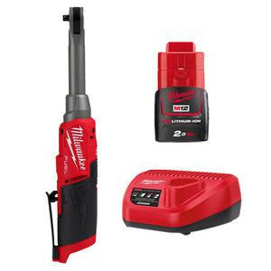 밀워키 M12 FHIR38LR-201 하이스피드 롱리치임팩라쳇 2.0Ah 배터리 1개 세트