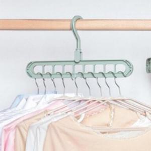 다용도 플라스틱 9구 멀티 옷걸이 후크