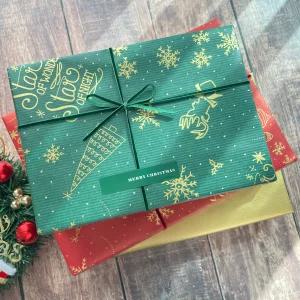 크리스마스포장지 종이포장지 선물 포장 금색 롤