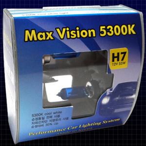 맥스비젼 화이트색상 자동차 헤드라이트 할로겐 전조등/안개등 h1 h3 h4 h7 9006 h8 h11 881 국산제품