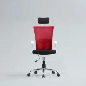 헐리 사무용 학생 헤드레스트 매쉬의자 스틸형  무배