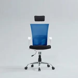 렌치움 사무용 학생 헤드레스트 매쉬의자 스틸형