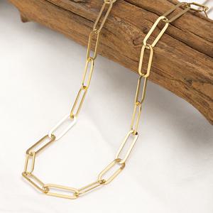 14K 체인 목걸이 45cm 볼드린 여성 레이어드 금목걸이줄