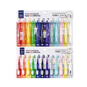 메디안 키즈 365DAYS Step2 칫솔, 12개입, 1개 + Step3 칫솔, 12개입, 1개